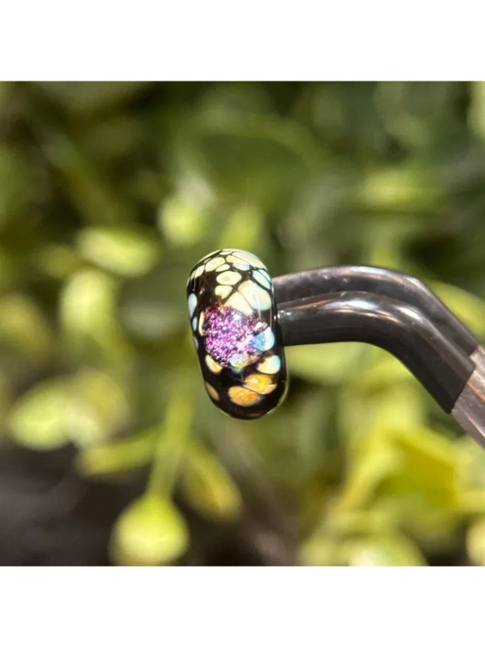 Trollbeads‎ Black Flower Mosaic Glass Bead - Picture 6 of 7